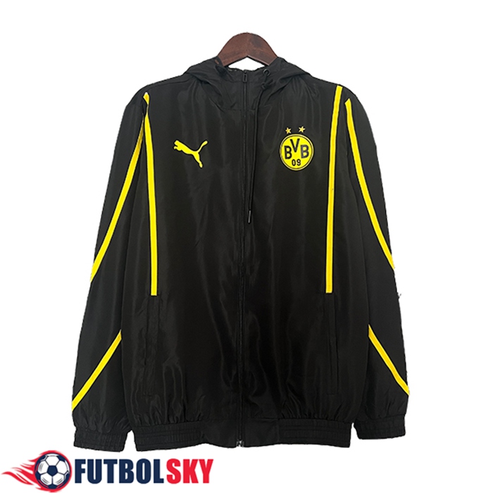 Rompevientos Dortmund Negro/Amarillo 2024/2025
