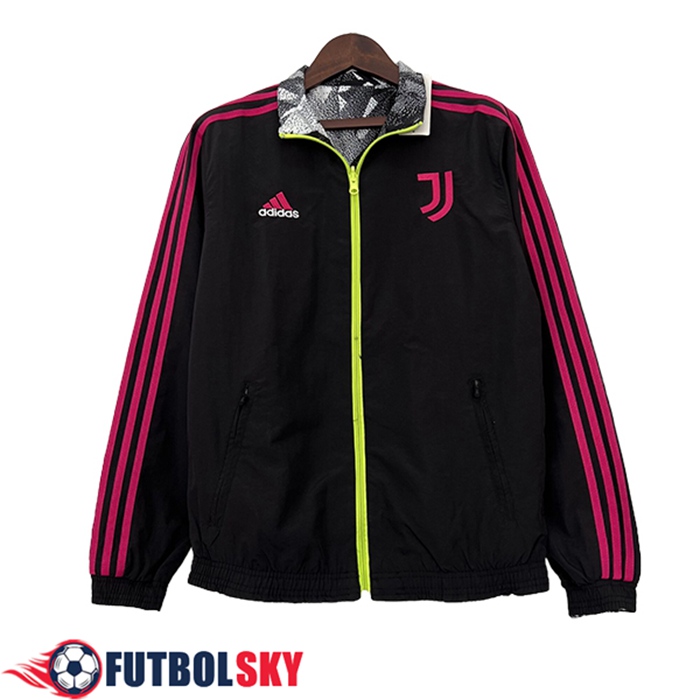 Rompevientos Juventus Negro/Rosa 2024/2025