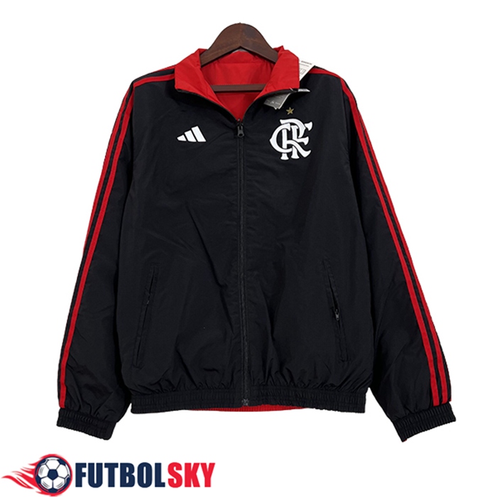 Rompevientos Flamengo Negro/Rojo 2024/2025 -02