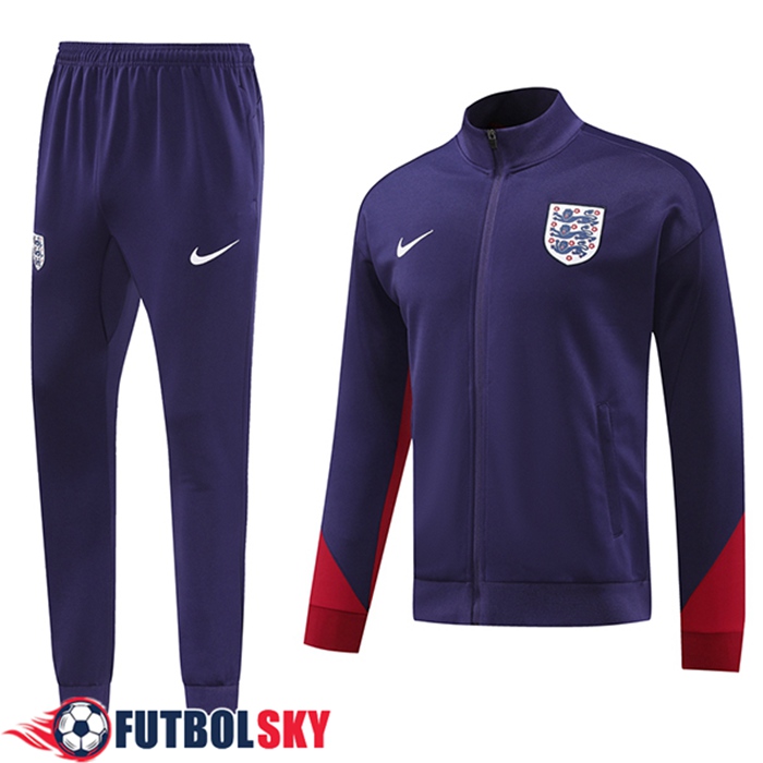 Chandal Equipos De Futbol Chaquetas Inglaterra Violeta/Rojo 2024/2025