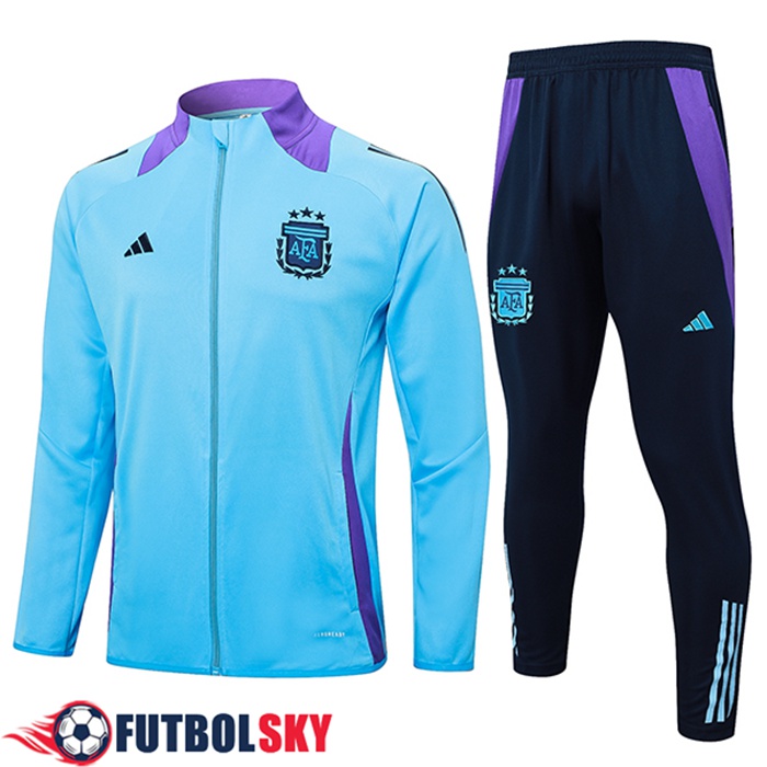 Chandal Equipos De Futbol Chaquetas Argentina Azul/Violeta 2024/2025