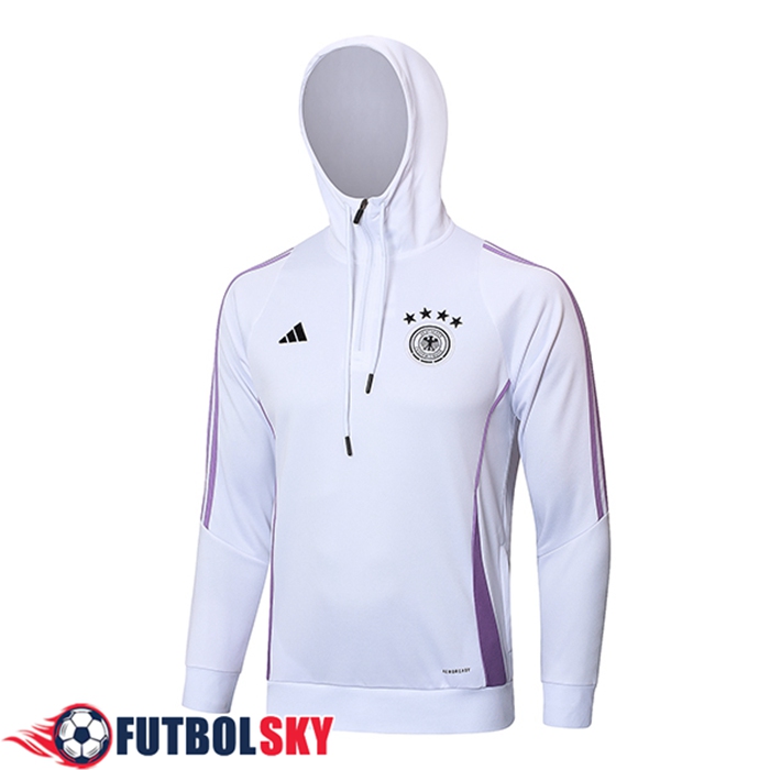 Chaqueta Con Capucha Alemania Blanco/Violeta 2024/2025