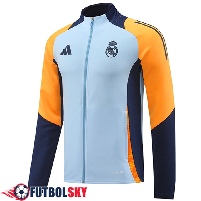 Chaquetas Futbol Real Madrid Azul/Amarillo/Violeta 2024/2025