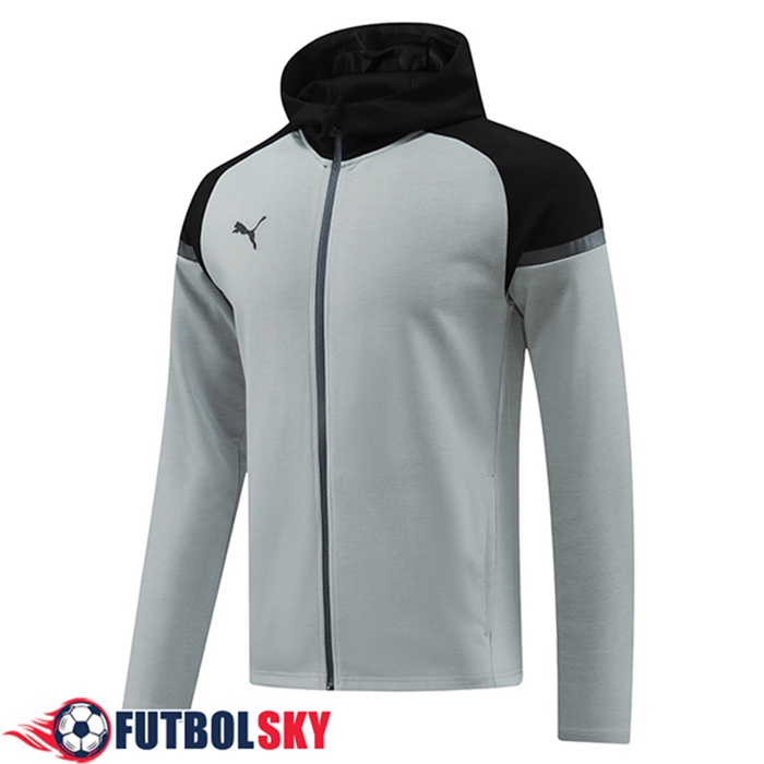 Chaqueta Con Capucha PUMA Gris/Negro 2024/2025