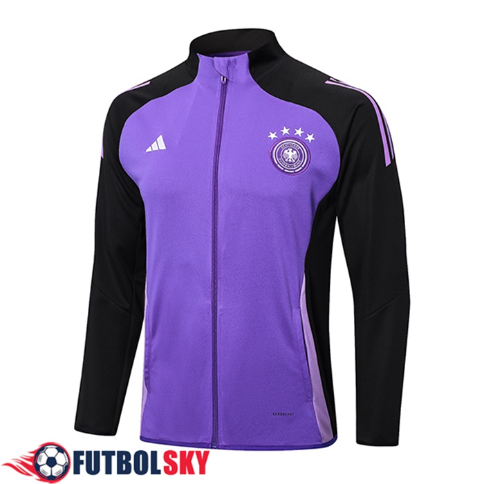 Chaquetas Futbol Alemania Negro/Violeta 2024/2025 -02