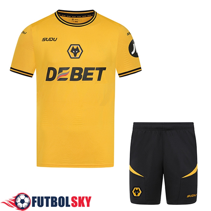 Nueva Camisetas De Futbol Wolves Ninos Primera 2024/2025