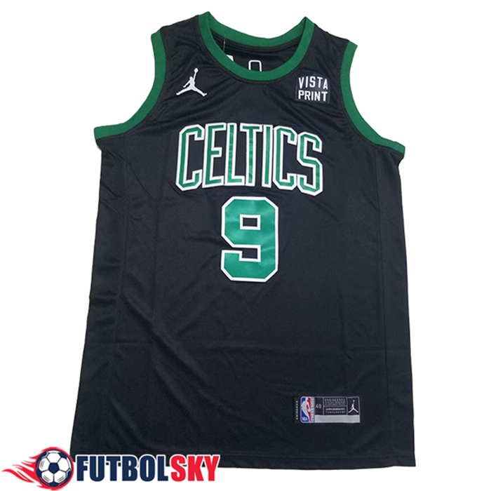 Camisetas Boston Celtics (WHITE #9) 2024/25 Negro/Verde