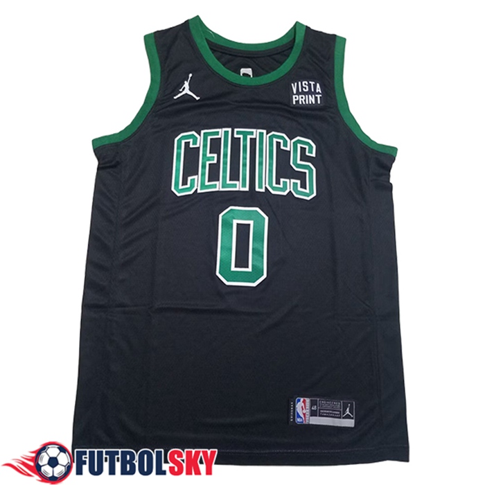 Camisetas Boston Celtics (TATUM #0) 2024/25 Negro/Verde