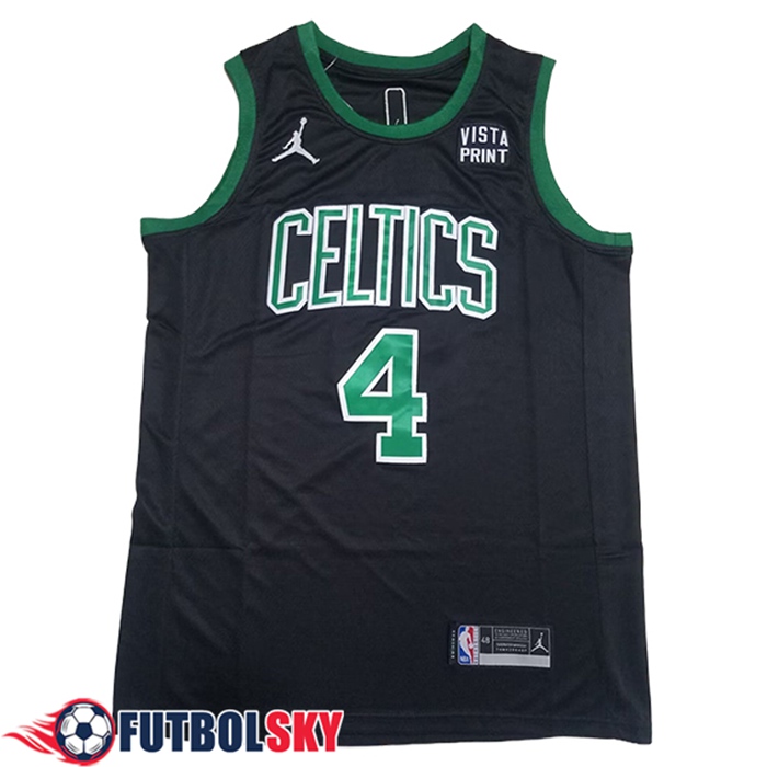 Camisetas Boston Celtics (HOLIDAY #4) 2024/25 Negro/Verde -02