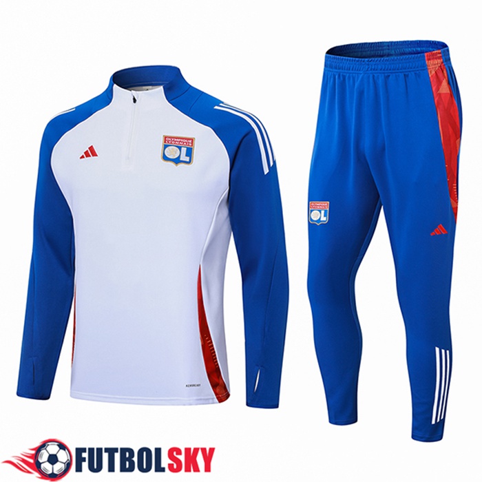 Chandal Equipos De Futbol lyon Blanco/Azul/Rojo 2024/2025
