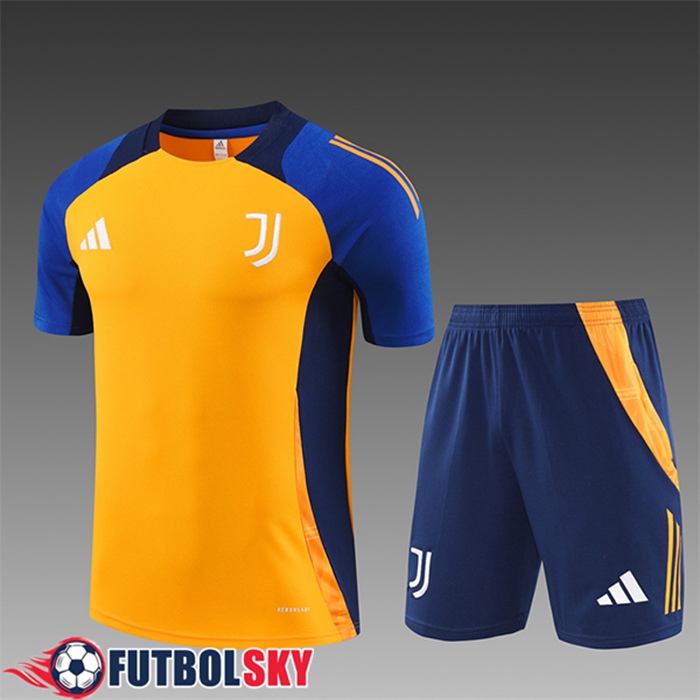 Camiseta Entrenamiento Juventus Ninos Naranja/Azul 2024/2025