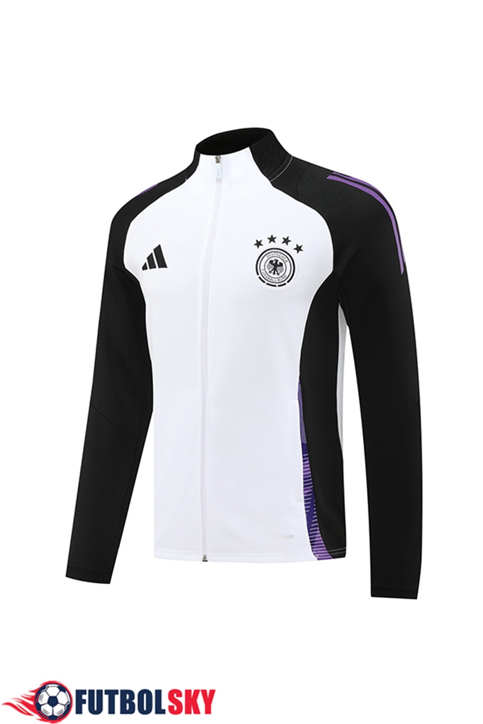 Chaquetas Futbol Alemania Negro/Blanco/Violeta 2024/2025