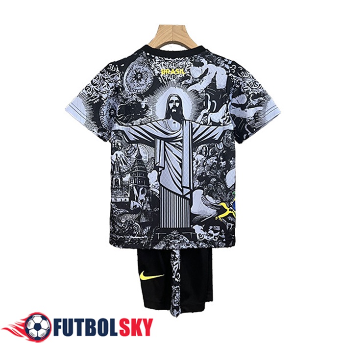 Camisetas De Futbol Brasil Ninos Special Edition Negro 2024/2025