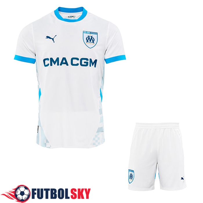 Nueva Camisetas De Futbol Marsella OM Ninos Primera 2024/2025