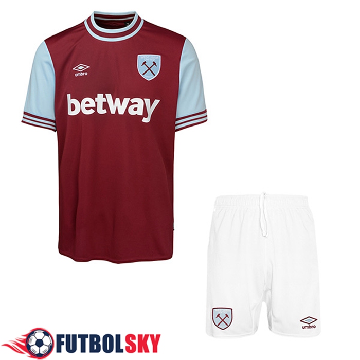 Nueva Camisetas De Futbol West Ham Ninos Primera 2024/2025