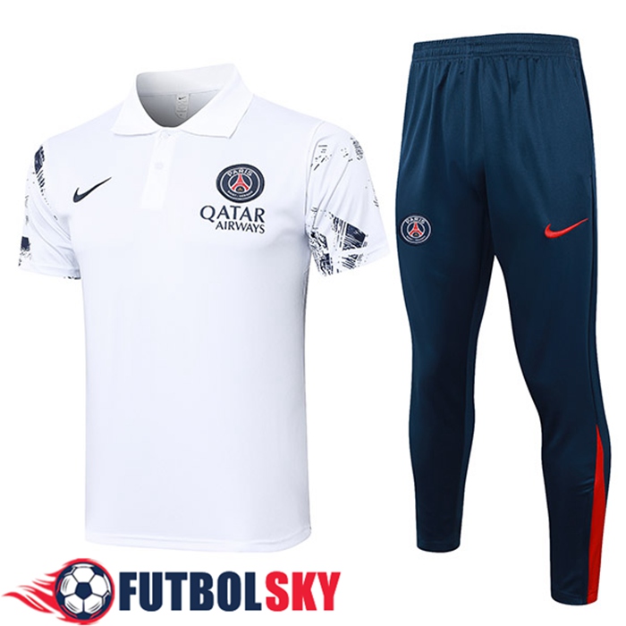 Camiseta Polo PSG Blanco 2024/2025