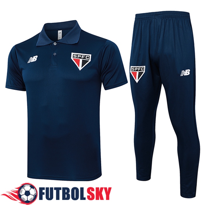Camiseta Polo Sao Paulo FC Azul marino 2024/2025