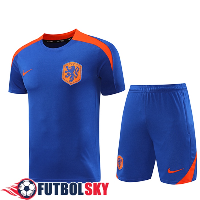 Camiseta Entrenamiento Países Bajos Azul/Naranja 2024/2025