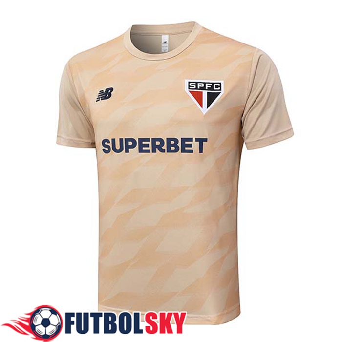 Camiseta Entrenamiento Sao Paulo FC Beige 2024/2025