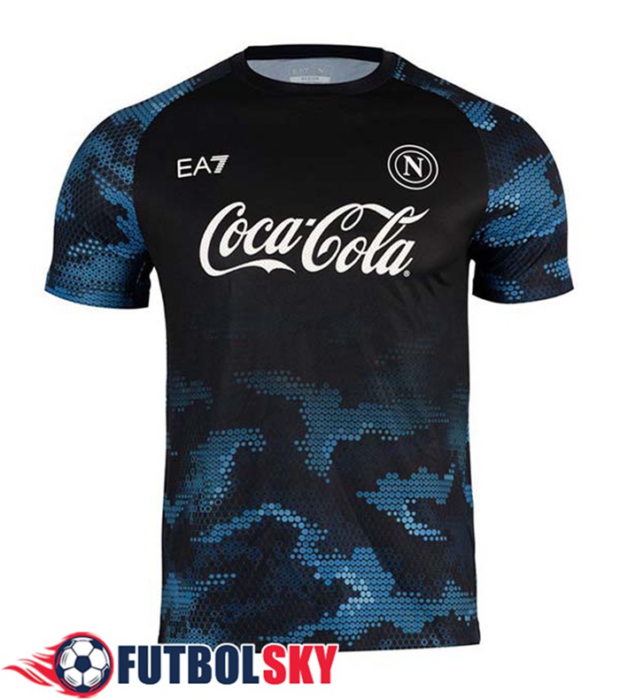 Camiseta Entrenamiento SSC Napoli Negro/Azul 2024/2025