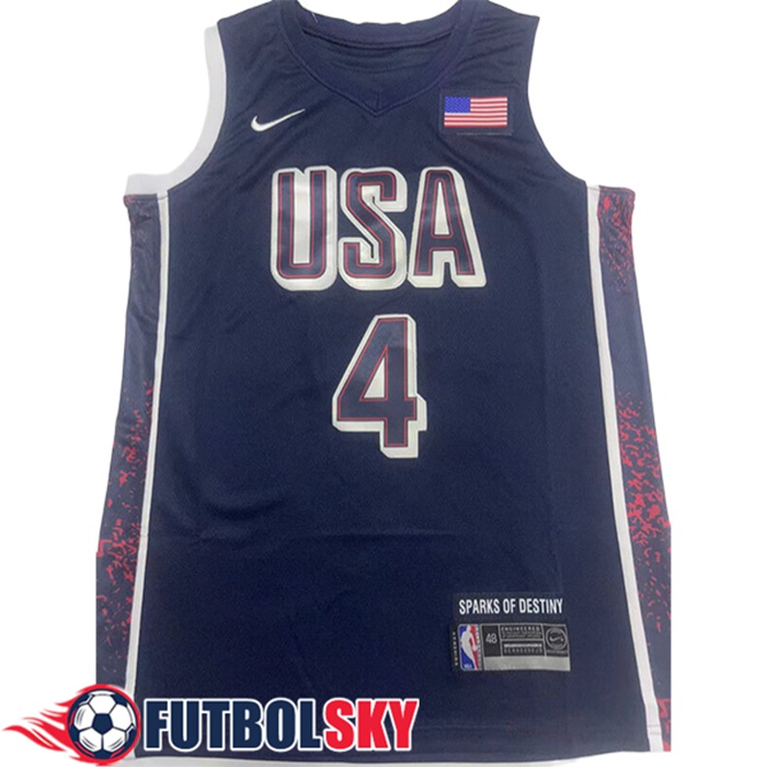 Camisetas USA (CURRY #4) 2024/25 Azul Oscuro