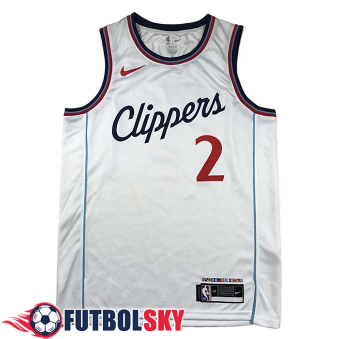 Camisetas Los Angeles Clippers (LEONARD #2) 2024/25 Blanco -03