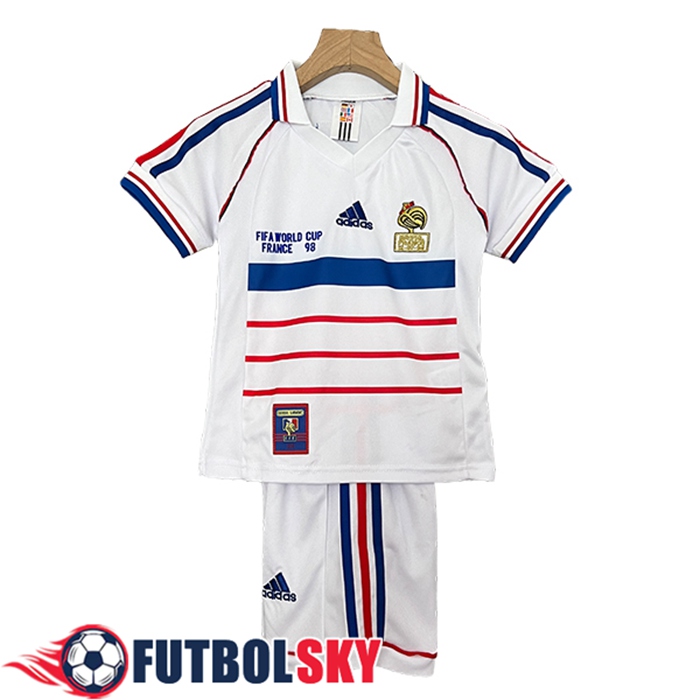 Camisetas De Futbol Francia Retro Ninos Segunda 1998
