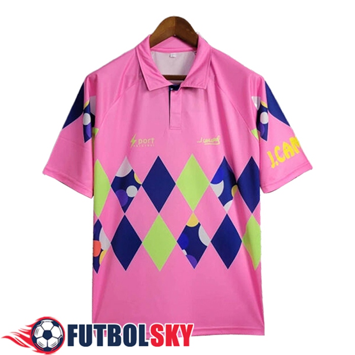 Camisetas De Futbol México Retro Portero Rosa/Azul