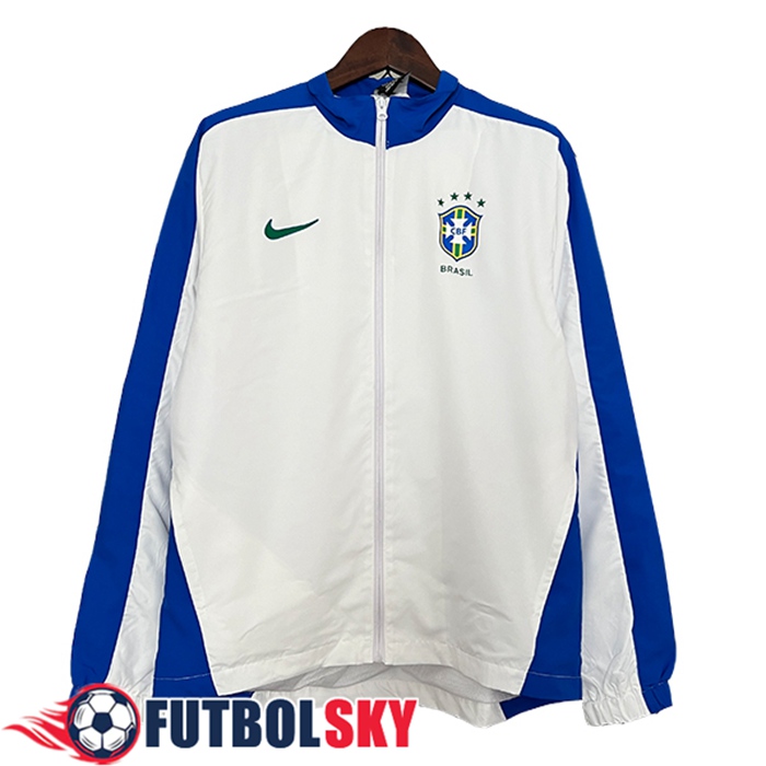 Rompevientos Brasil Blanco/Azul 2024/2025