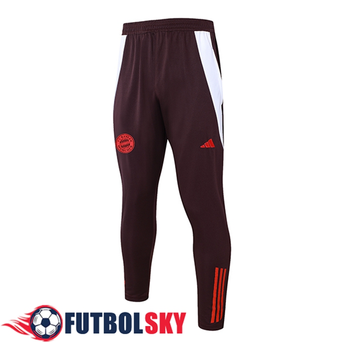Pantalon Entrenamiento Bayern Munich Marrón/Rojo 2024/2025
