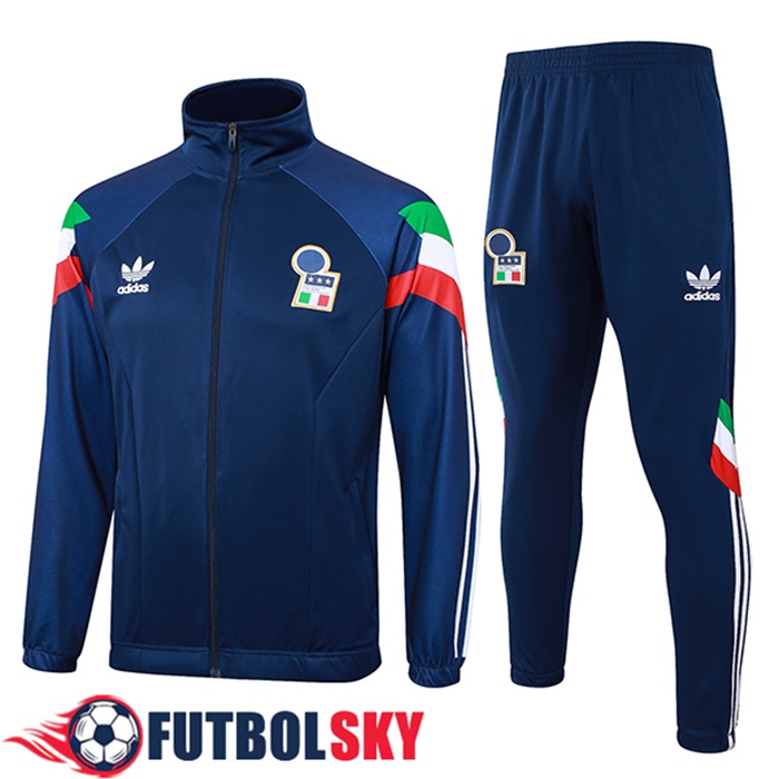 Chandal Equipos De Futbol Chaquetas Italia azul real 2024/2025 -05