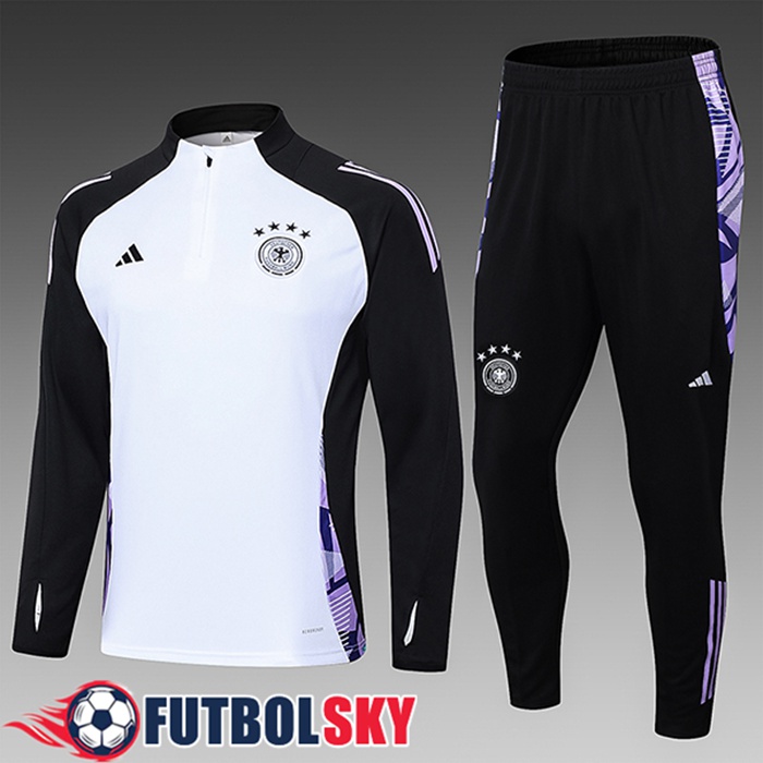 Chandal Equipos De Futbol Alemania Ninos Blanco/Negro/Violeta 2024/2025
