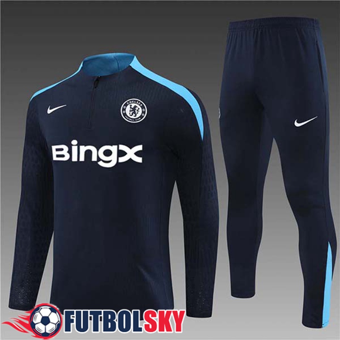 Chandal Equipos De Futbol FC Chelsea Ninos Azul Oscuro 2024/2025 -02