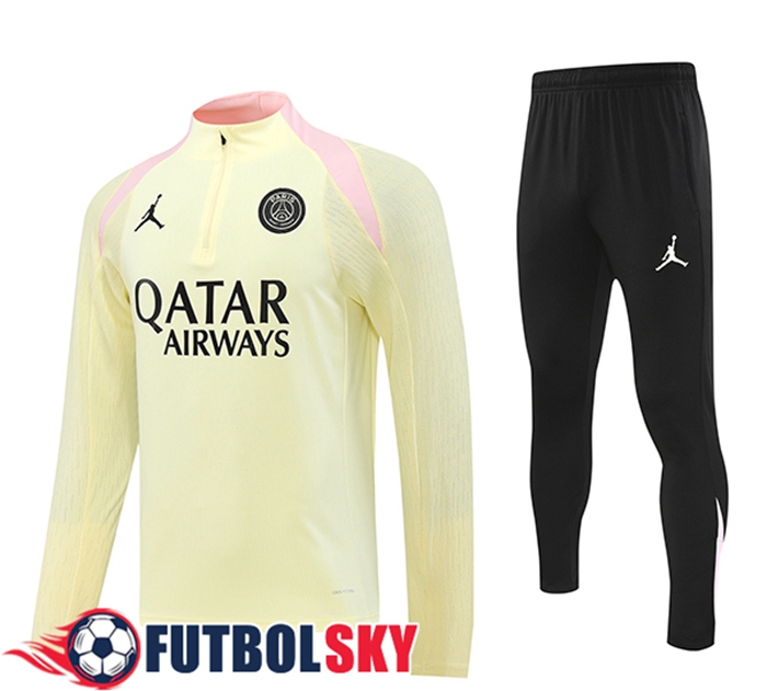 Chandal Equipos De Futbol PSG Ninos Amarillo/Rosa 2024/2025