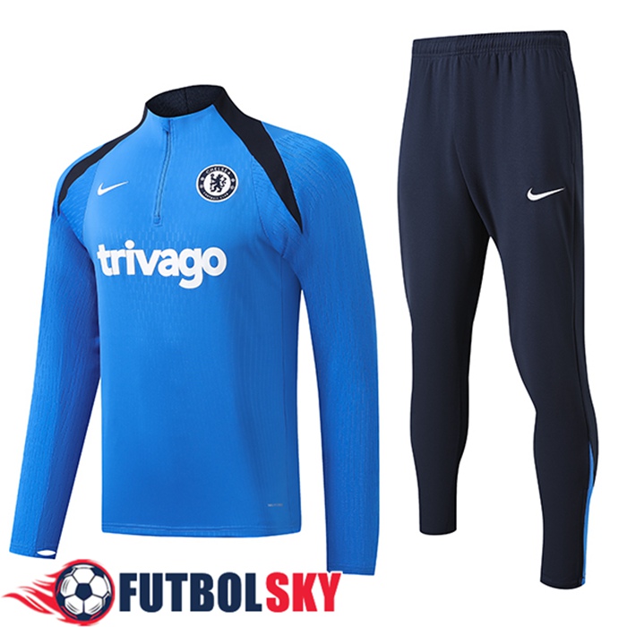 Chandal Equipos De Futbol FC Chelsea Ninos Azul/Negro 2024/2025 -03