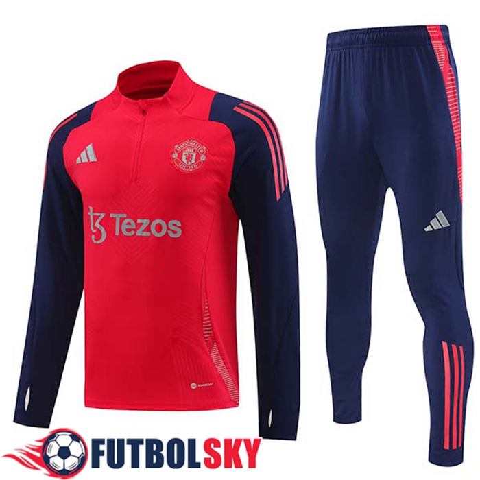 Chandal Equipos De Futbol Manchester United Ninos Rojo/Azul 2024/2025