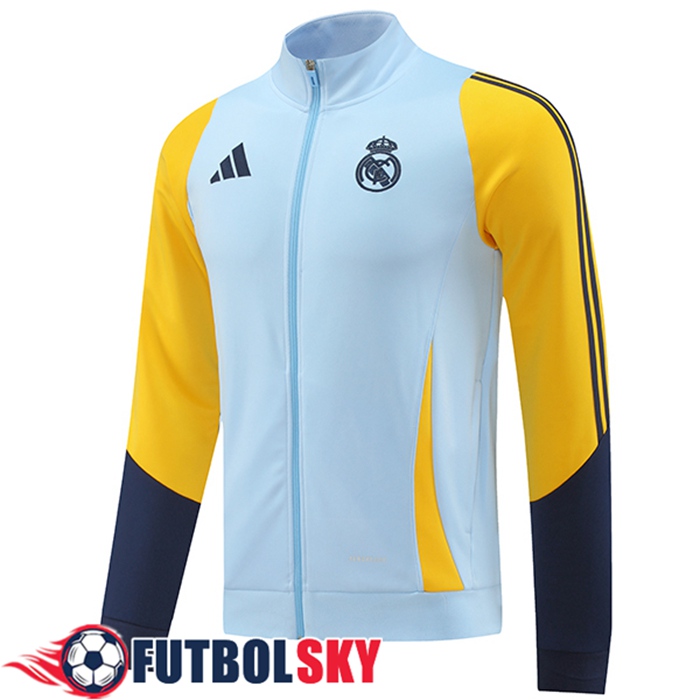Chaquetas Futbol Real Madrid Azul/Amarillo 2024/2025