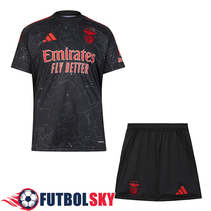 Nueva Camisetas De Futbol Benfica Ninos Segunda 2024/2025