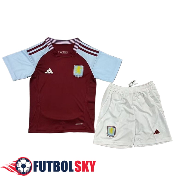 Camisetas De Futbol Aston Villa Ninos Primera 2024/2025