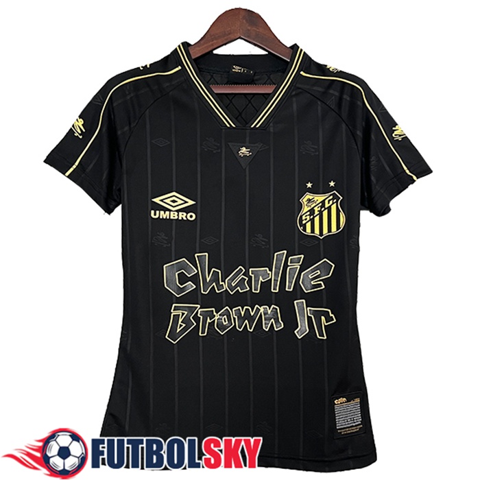 Camisetas De Futbol Santos FC Mujer Special Edition Negro 2024/2025