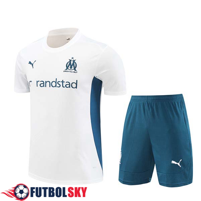 Camiseta Entrenamiento Marsella Blanco/Verde 2024/2025