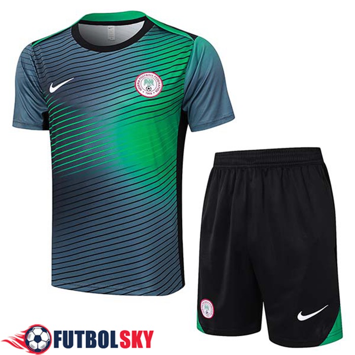 Camiseta Entrenamiento Nigeria Negro/Verde 2024/2025