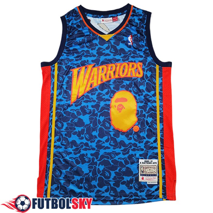 Camisetas Golden State Warriors (BAPE #93) 2024/25 Azul/Amarillo/Rojo