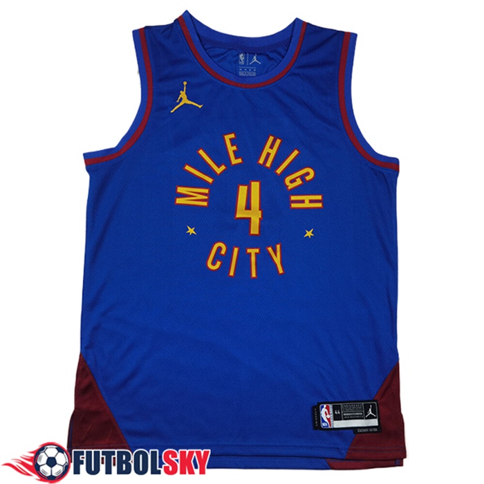 Camisetas Denver Nuggets (WESTBROOK #4) 2024/25 Azul/Rojo