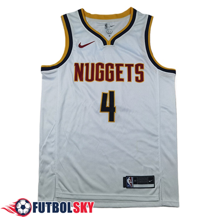 Camisetas Denver Nuggets (WESTBROOK #4) 2024/25 Blanco