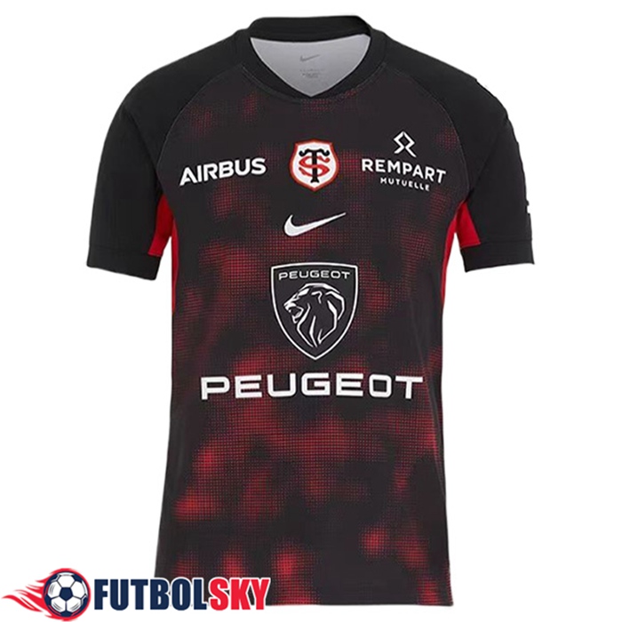 Camiseta de manga corta F1 Stade Toulousain Team Negro/Rojo 2024