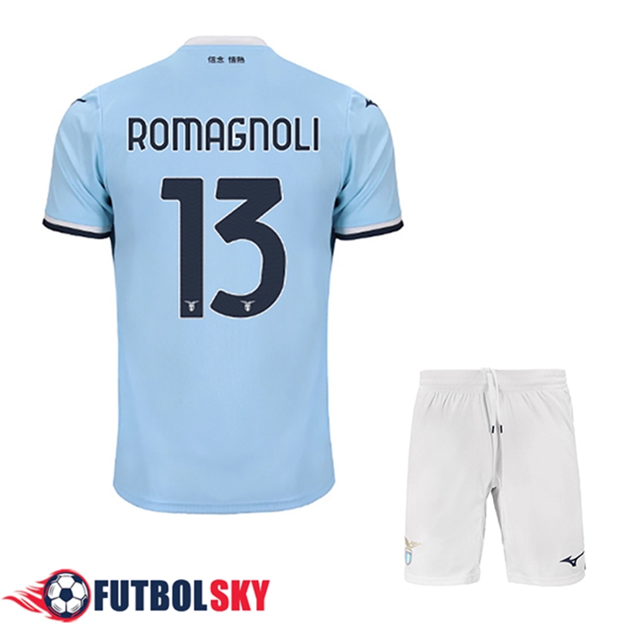 Camisetas De Futbol SS Lazio (ROMAGNOLI #13) Ninos Primera 2024/2025