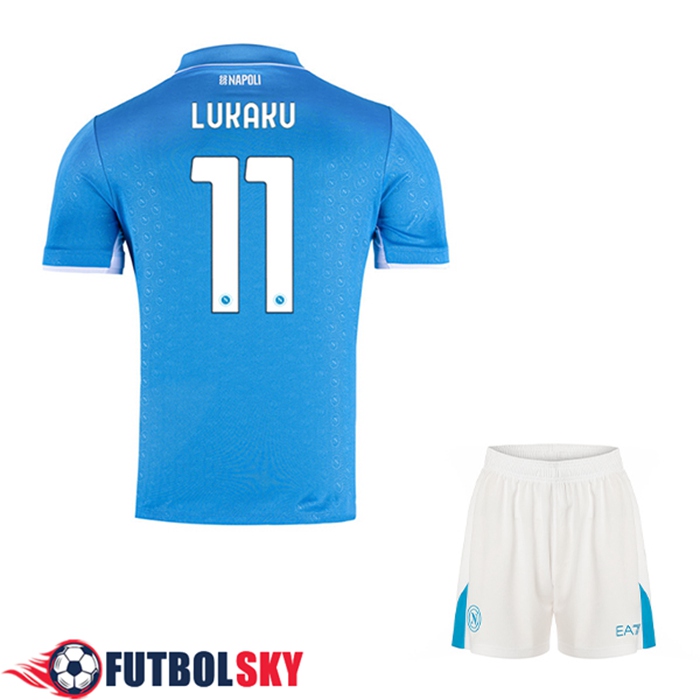 Camisetas De Futbol SSC Napoli (LUKAKU #11) Ninos Primera 2024/2025