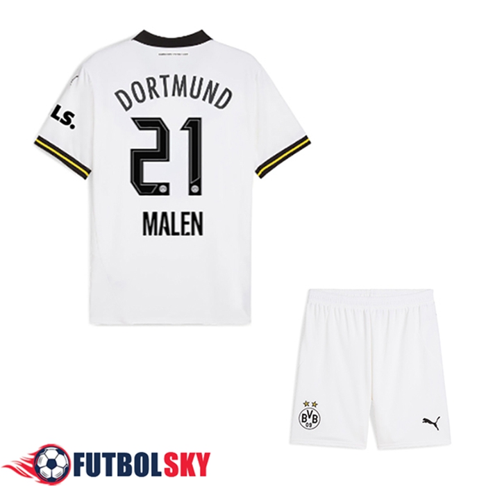 Camisetas De Futbol Dortmund BVB (MALEN #21) Ninos Tercera 2024/2025