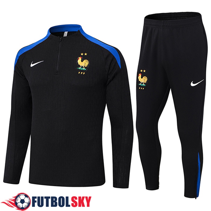Chandal Equipos De Futbol Francia Negro/Azul 2024/2025